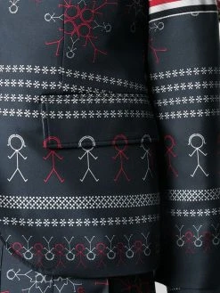 Thom Browne falling snowflake sports blazer