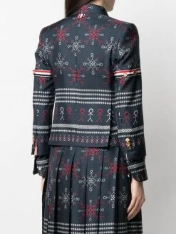 Thom Browne falling snowflake sports blazer