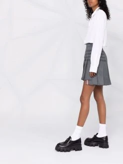 Thom Browne 4-Bar pleated mini skirt
