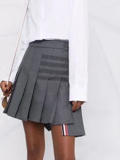 Thom Browne 4-Bar pleated mini skirt
