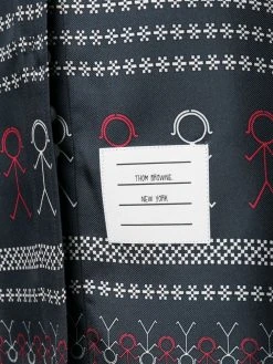 Thom Browne Snowflake fairisle shirt dress