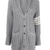 Thom Browne cable-knit cardi-coat