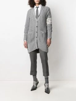 Thom Browne cable-knit cardi-coat