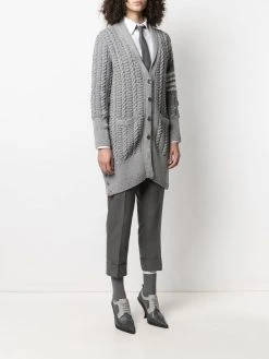 Thom Browne cable-knit cardi-coat