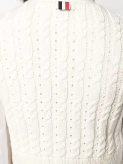 Thom Browne cable knit vest top