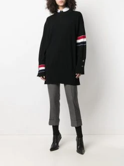 Thom Browne RWB stripe oversized jumper