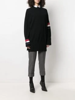 Thom Browne RWB stripe oversized jumper