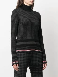 Best deal β Thom Browne Houndstooth jacquard jumper knitted sweaters of women π 7 Thom Browne houndstooth-jacquard jumper