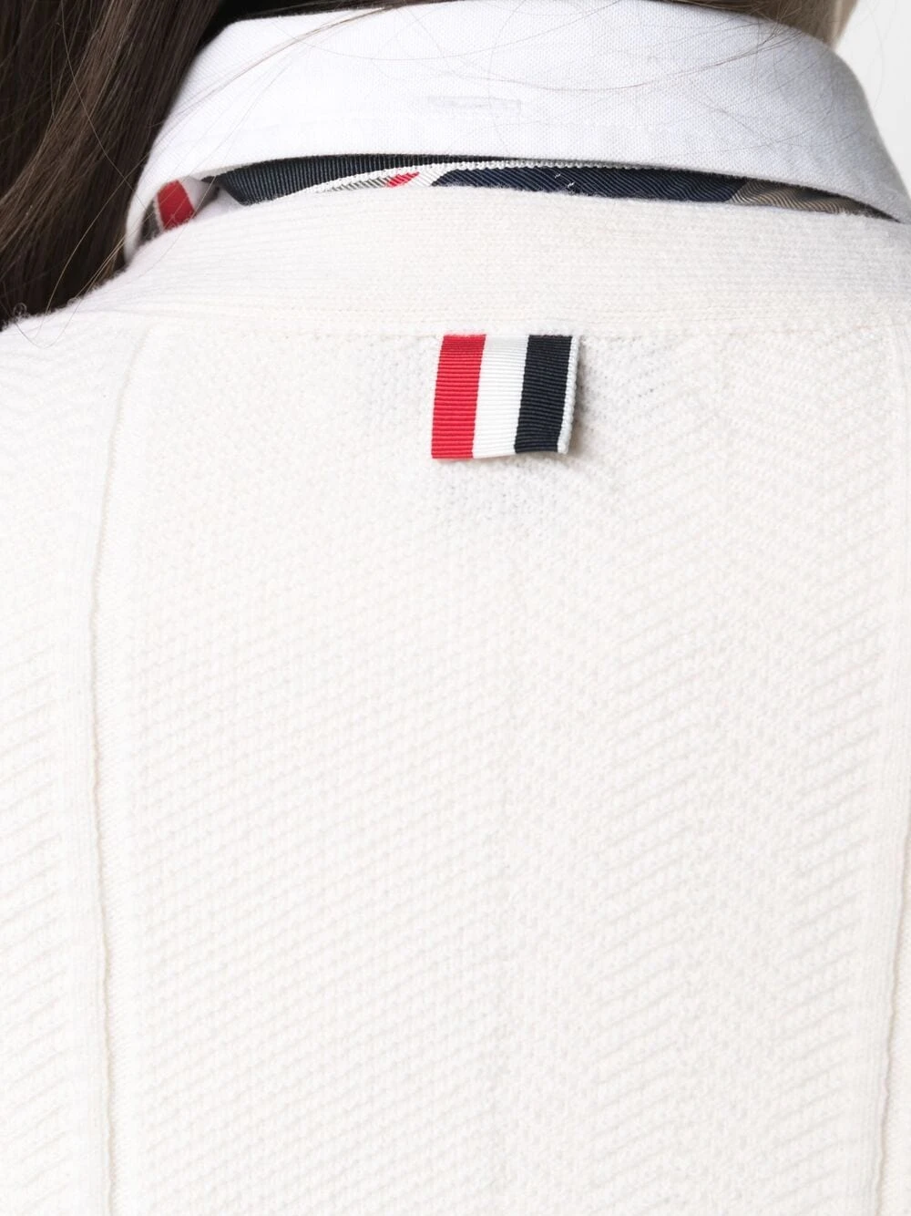 Cheap β¨ Thom Browne Wide stripe mixed stitch cardigan cardigans of women π 5 Thom Browne wide stripe mixed stitch cardigan