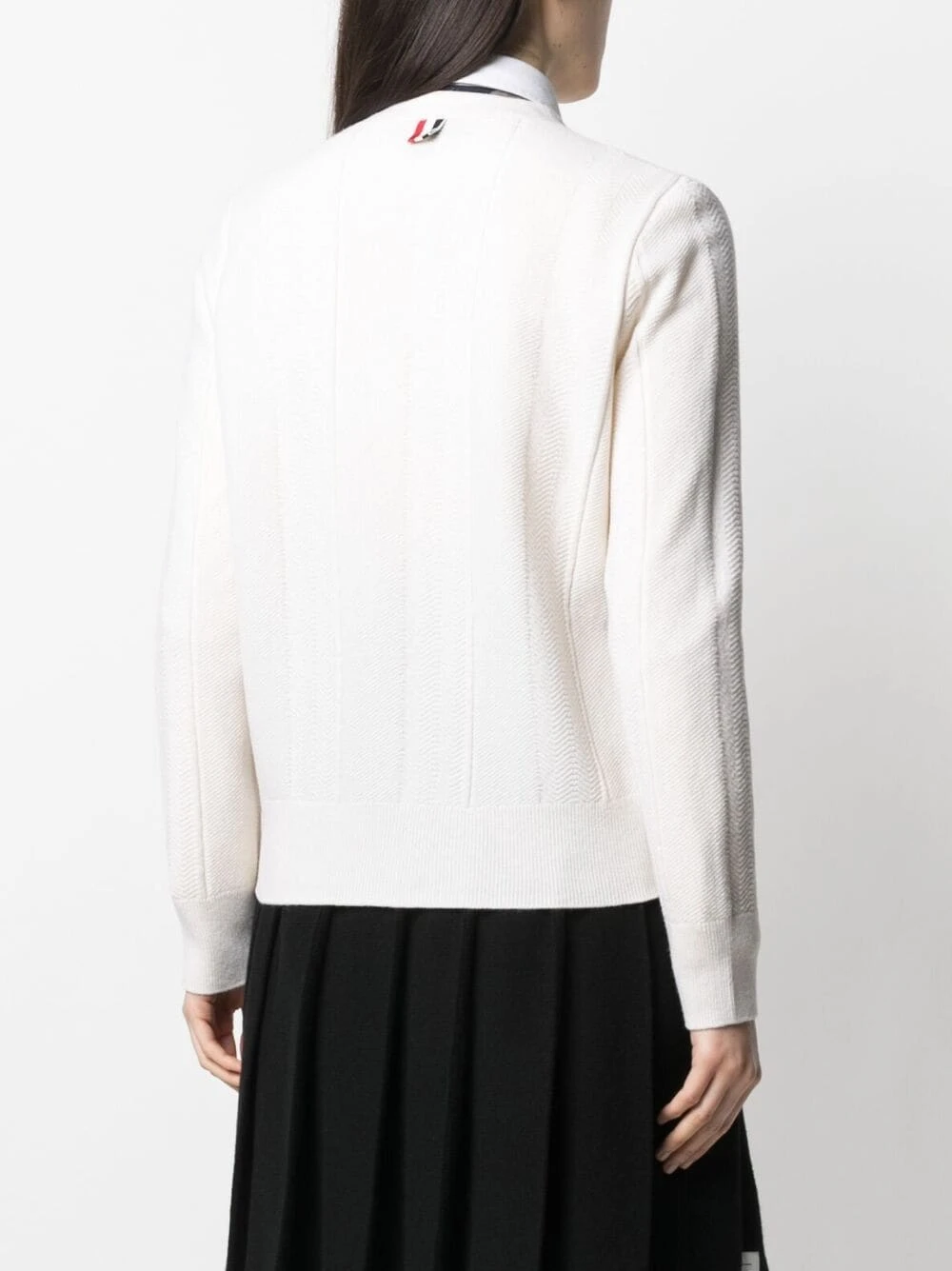 Cheap β¨ Thom Browne Wide stripe mixed stitch cardigan cardigans of women π 4 Thom Browne wide stripe mixed stitch cardigan