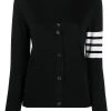 Thom Browne 4-Bar stripe printed cardigan