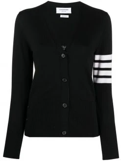Thom Browne 4-Bar stripe printed cardigan