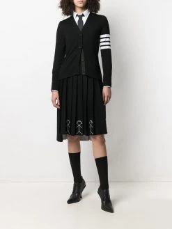 Thom Browne 4-Bar stripe printed cardigan
