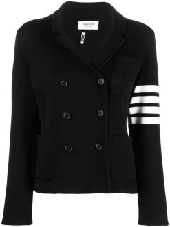 Thom Browne 4-Bar stripe knitted blazer