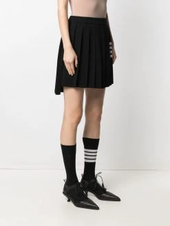 Promo 🧨 Thom Browne 4 Bar stripe knitted skirt pleated skirts of women ❤️ 7 Thom Browne 4-Bar stripe knitted skirt
