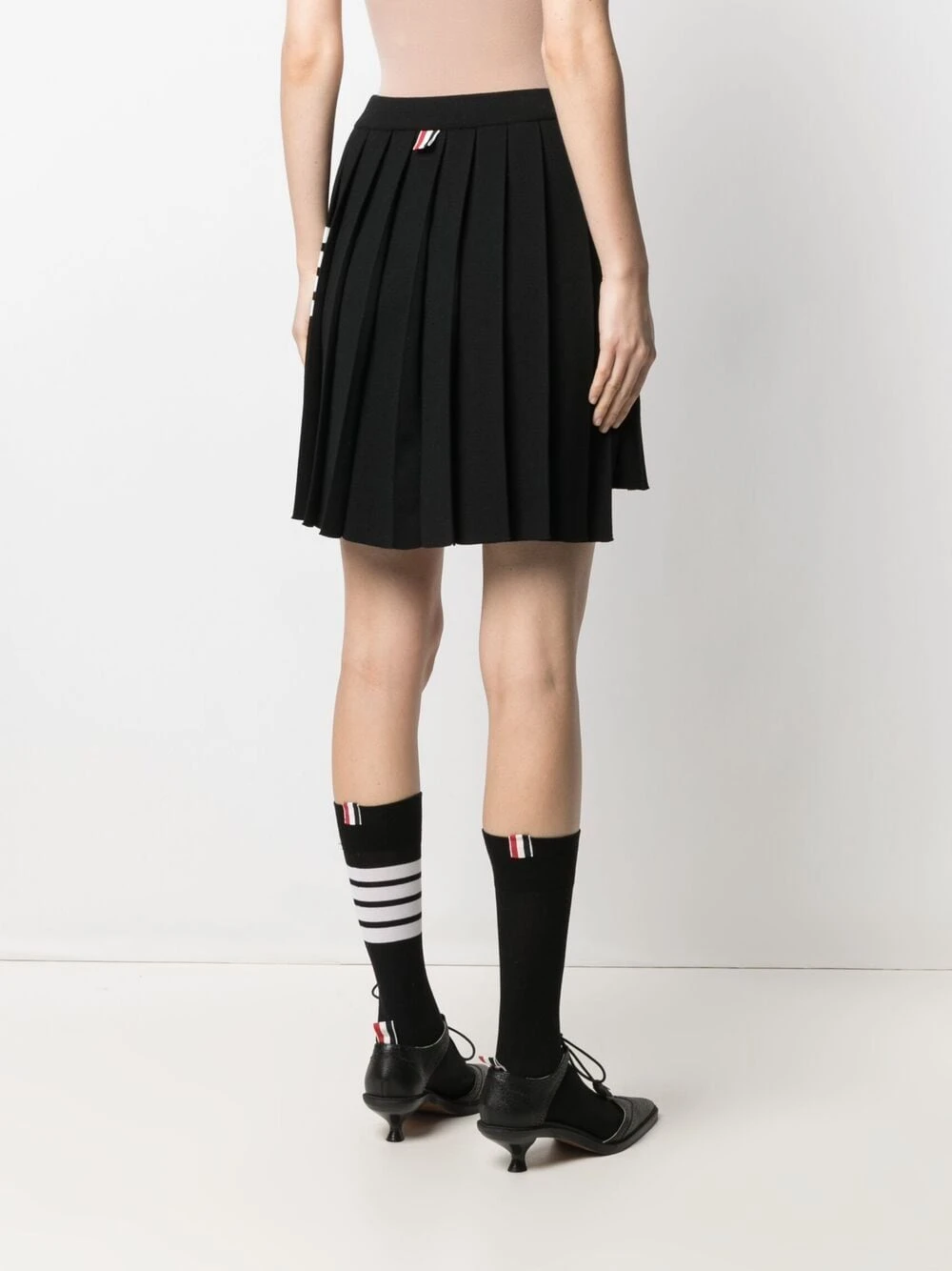 Promo 🧨 Thom Browne 4 Bar stripe knitted skirt pleated skirts of women ❤️ 4 Thom Browne 4-Bar stripe knitted skirt