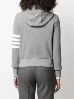 Thom Browne knitted hoodie cardigan