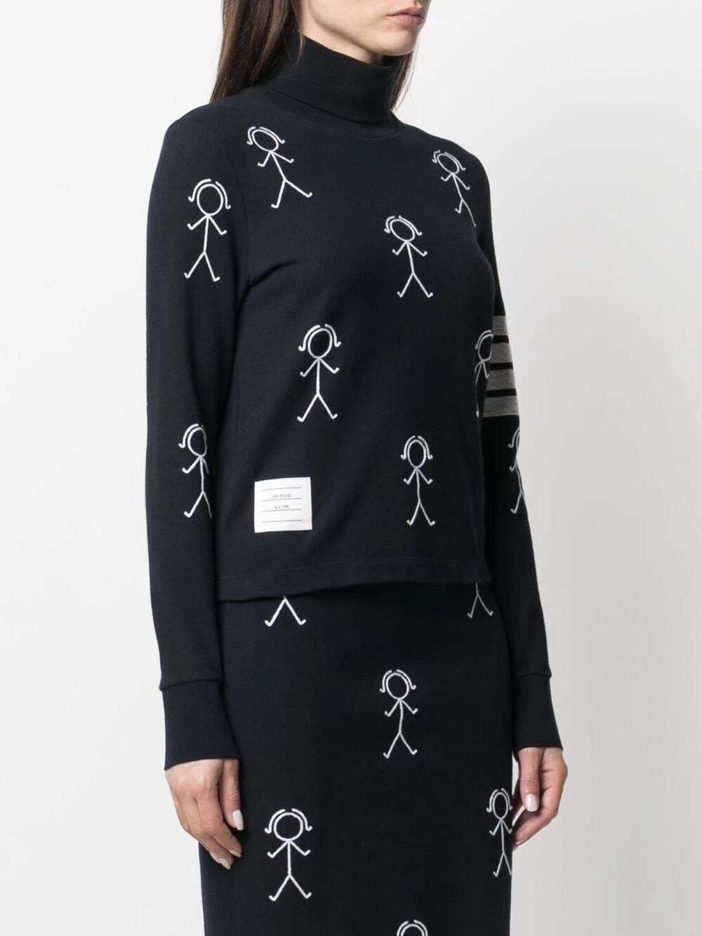 Buy β Thom Browne Mrs. Thom icon jumper knitted sweaters of women π 3 Thom Browne Mrs. Thom-icon jumper