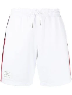 Thom Browne RWB-stripe track shorts