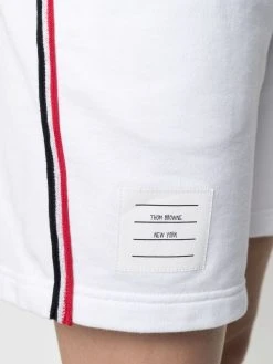 Thom Browne RWB-stripe track shorts