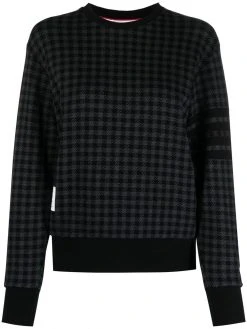 Thom Browne 4-Bar stripe checked sweatshirt