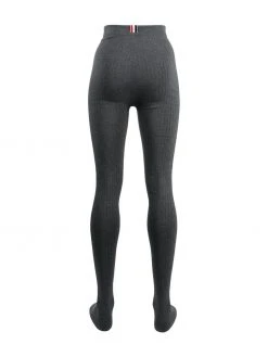 Thom Browne high-rise ribbed-knit tights