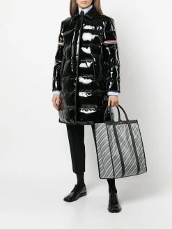 Thom Browne high-shine down-feather coat
