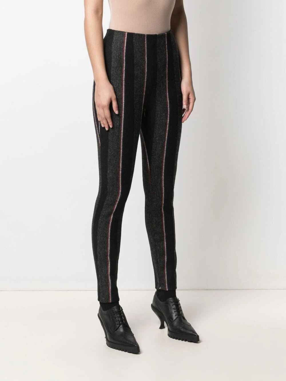 Cheap π Thom Browne Vertical stripe leggings of women π 3 Thom Browne vertical-stripe leggings