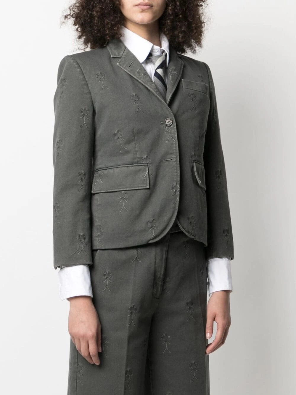 Best Pirce β¨ Thom Browne Mrs. Thom icon blazer jacket blazers of women π 3 Thom Browne Mrs. Thom icon blazer jacket