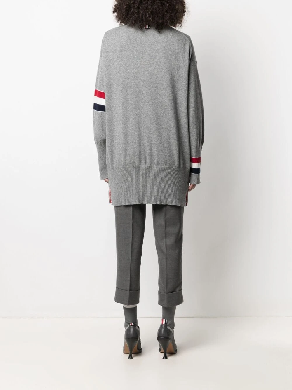Buy ✔️ Thom Browne RWB stripe jumper knitted sweaters of women 🧨 4 Thom Browne RWB-stripe jumper