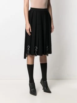 Thom Browne embroidered pleated skirt