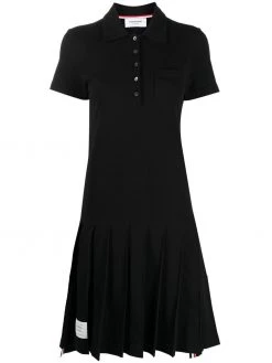 Thom Browne pleated knee-length polo dress