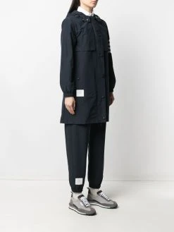 Best deal π Thom Browne 4 Bar Stripe hooded raincoat lightweight jackets of women β 7 Thom Browne 4-Bar Stripe hooded raincoat