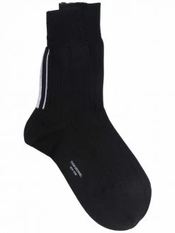 Thom Browne grosgrain-trim ankle socks