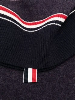 Buy π Thom Browne Check pattern scarf scarves of women βοΈ 5 Thom Browne check-pattern scarf