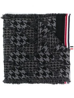 Thom Browne houndstooth-pattern scarf
