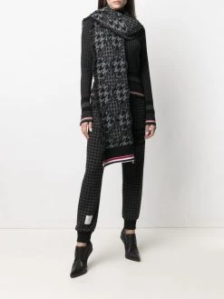 Thom Browne houndstooth-pattern scarf