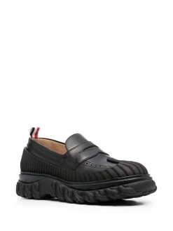 Thom Browne ridged penny loafers