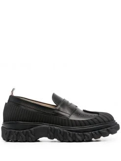 Thom Browne ridged penny loafers