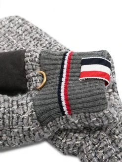 Thom Browne chunky-knit mittens