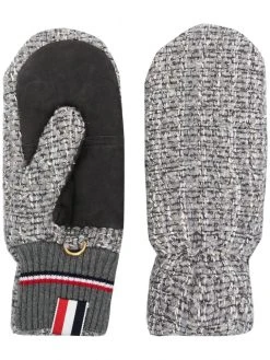 Thom Browne chunky-knit mittens