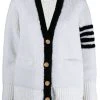 Thom Browne 4-Bar stripe shearling cardigan