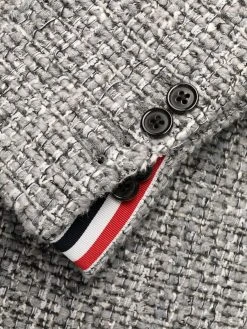 New π Thom Browne Tweed cardigan overcoat single breasted coats of women βοΈ 12 Thom Browne tweed cardigan overcoat