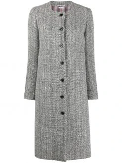 Thom Browne tweed cardigan overcoat