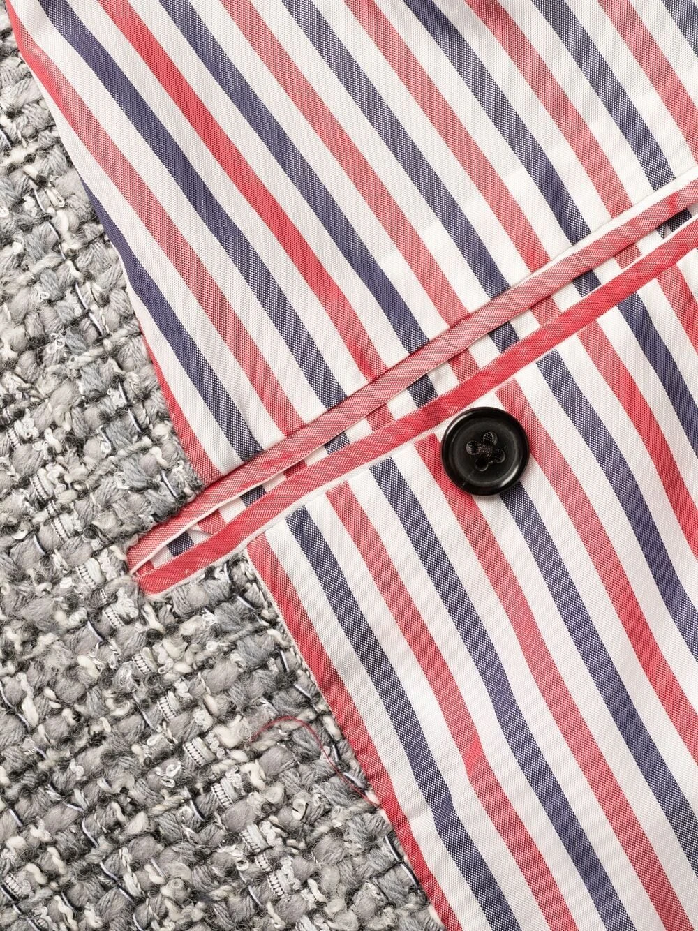 New π Thom Browne Tweed cardigan overcoat single breasted coats of women βοΈ 7 Thom Browne tweed cardigan overcoat