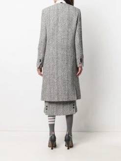 New π Thom Browne Tweed cardigan overcoat single breasted coats of women βοΈ 10 Thom Browne tweed cardigan overcoat