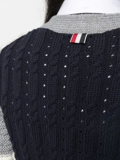 Hot Sale ✨ Thom Browne 4 Bar cable knit cardigan cardigans of women 🔥 9 Thom Browne 4-Bar cable-knit cardigan