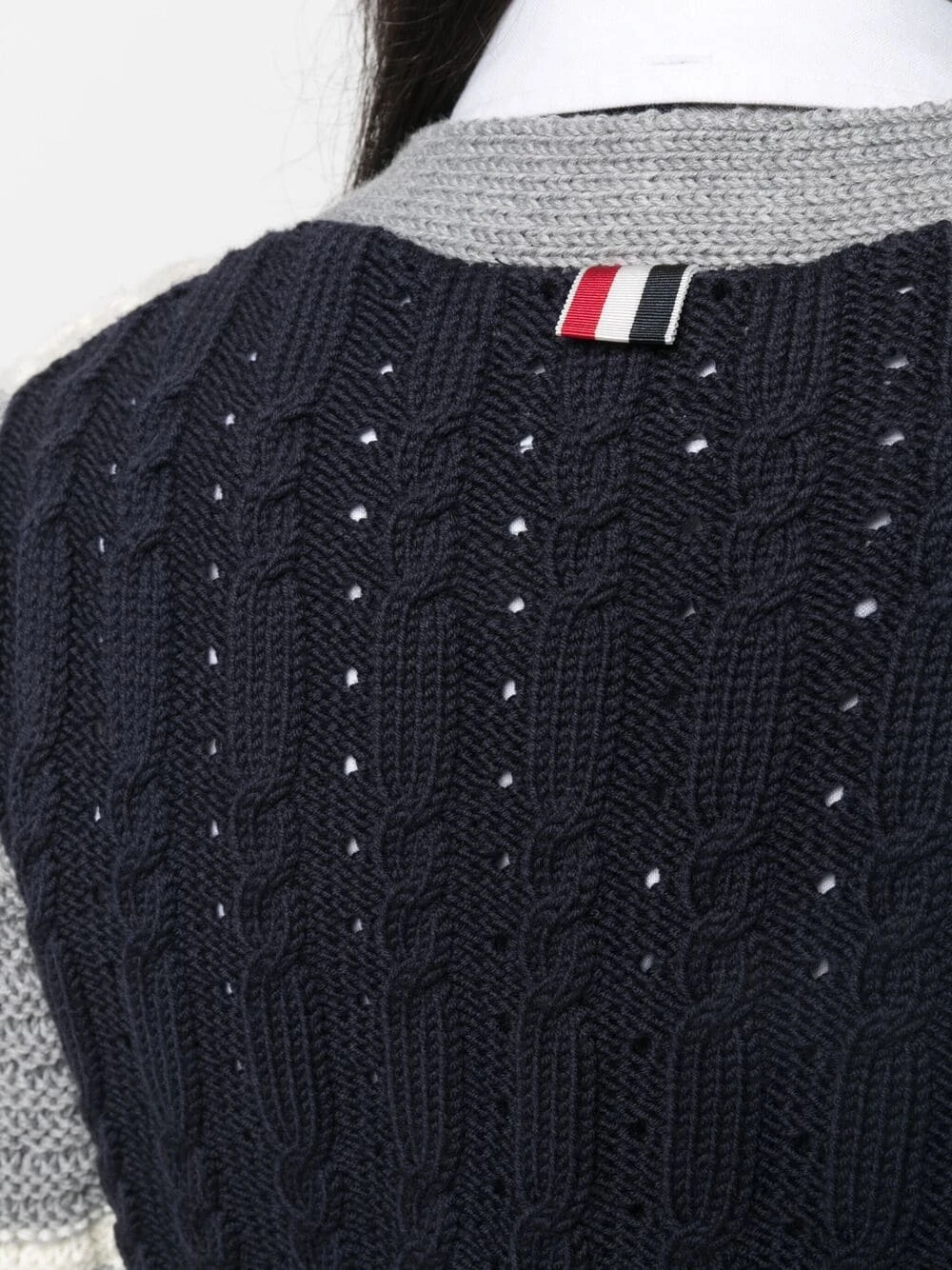 Hot Sale ✨ Thom Browne 4 Bar cable knit cardigan cardigans of women 🔥 5 Thom Browne 4-Bar cable-knit cardigan