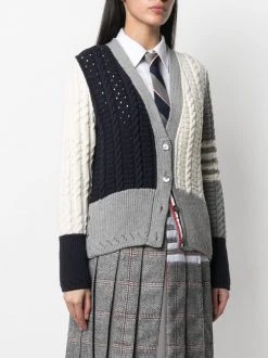 Hot Sale ✨ Thom Browne 4 Bar cable knit cardigan cardigans of women 🔥 7 Thom Browne 4-Bar cable-knit cardigan