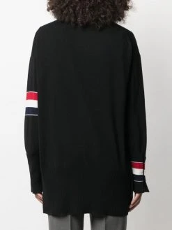 Thom Browne RWB stripe cashmere cardigan